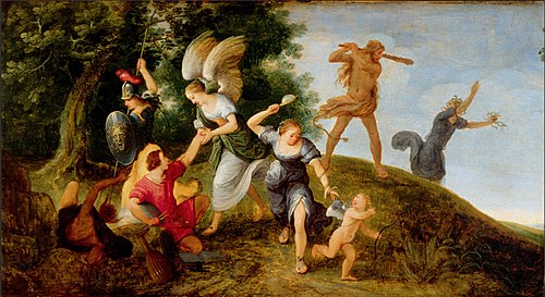 Protectors of the Young Artist, 1650, Adriaen van Stalbemt