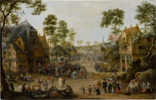 Village Church Festival, 1645, Adriaen van Stalbemt
