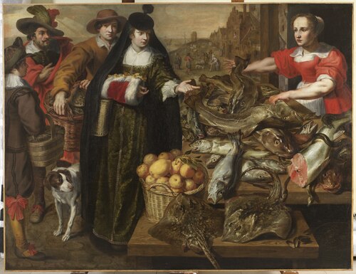 Vismarkt, 1634, Adriaen van Utrecht