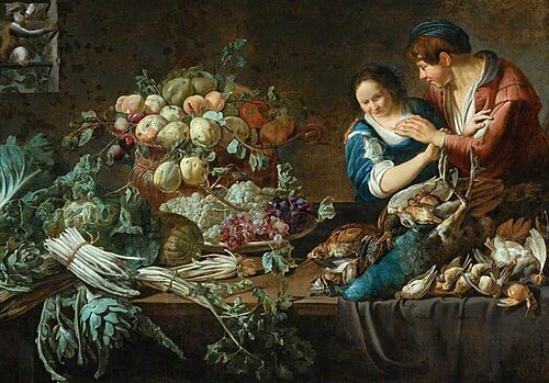 Still Life with Lovers, 1631, Adriaen van Utrecht