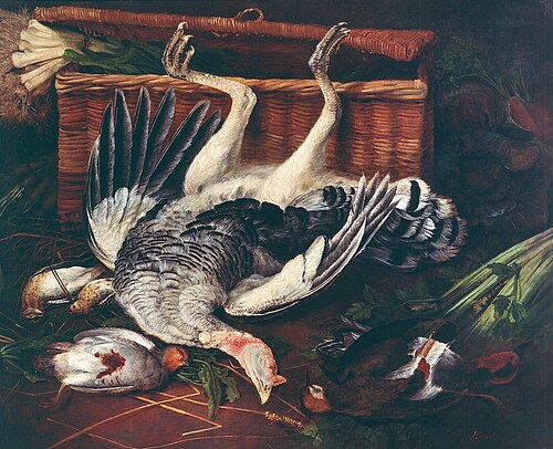 Fowl and vegetables, 1650, Adriaen van Utrecht