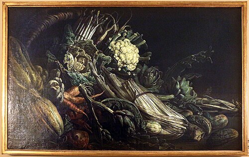 natura morta con verdure, 1641, Adriaen van Utrecht
