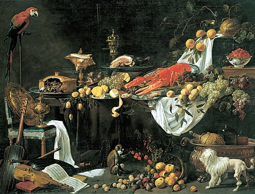 Banquet Still Life, 1644, Adriaen van Utrecht