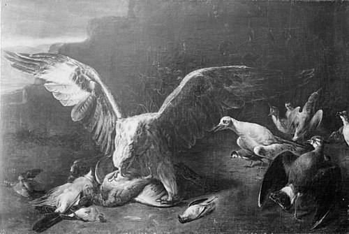 An Eagle among Small Birds, 1633, Adriaen van Utrecht