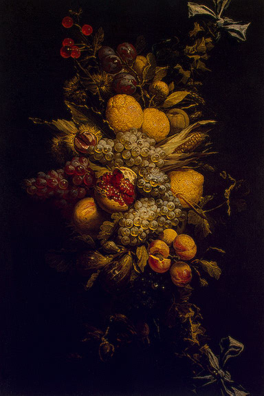 Garland of Fruit and Vegetables, 1645, Adriaen van Utrecht