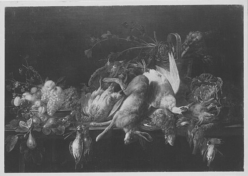 Stillleben mit Jagdbeute, 1625, Adriaen van Utrecht