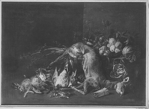 Hunting still life, 1648, Adriaen van Utrecht