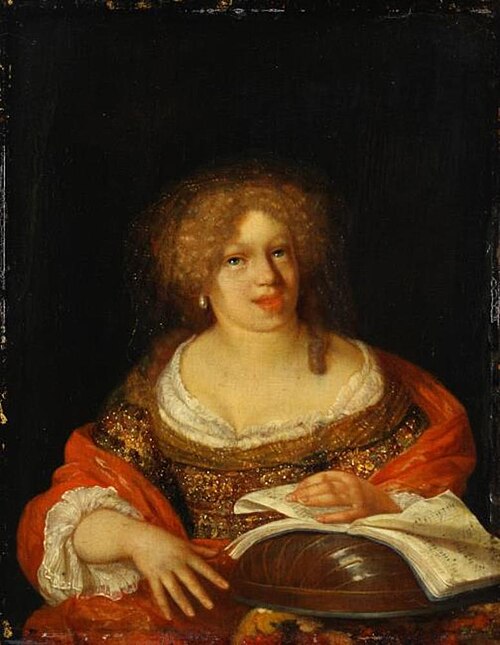 A Woman Singing, 1679, Adriaen van der Werff