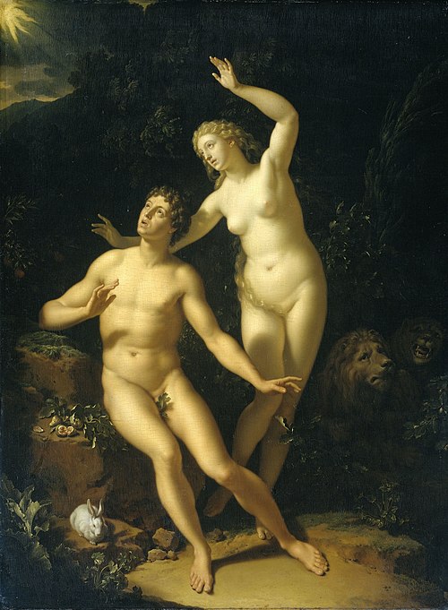 God Holds Adam and Eve Responsible, 1717, Adriaen van der Werff