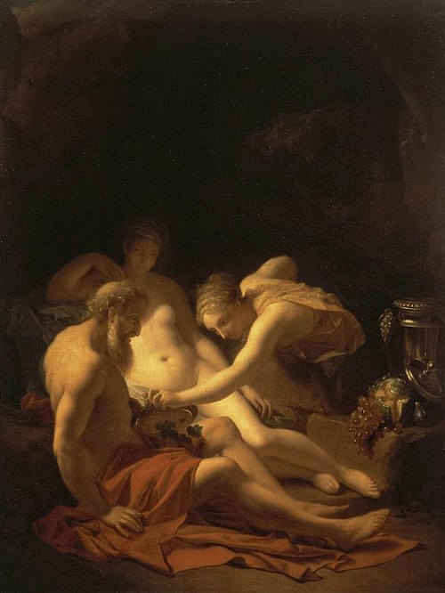 Lot and his Daughters, 1711, Adriaen van der Werff