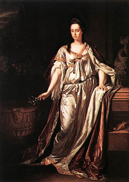 Portrait of Anna Maria Luisa de' Medici, Electress Palatine, 1700, Adriaen van der Werff
