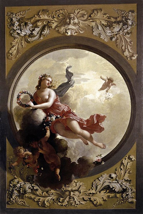 Flora with Putti Strewing Flowers, 1696, Adriaen van der Werff