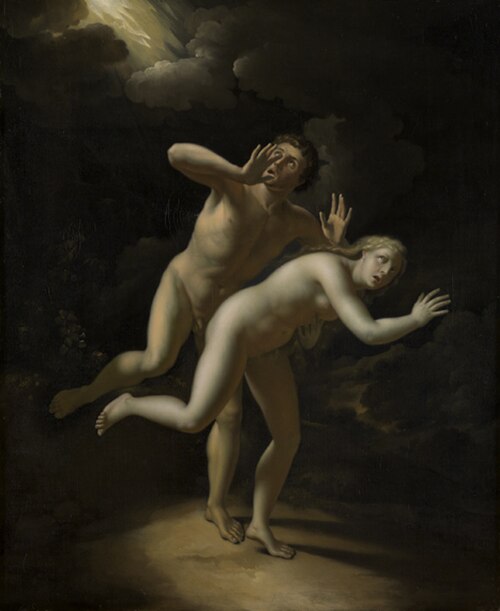 The expulsion from paradise (Genesis 3:22-24), 1711, Adriaen van der Werff