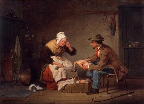 Bargaining (The Christmas Turkey), 1858, Francis William Edmonds