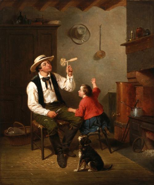 The Wind Mill, 1858, Francis William Edmonds
