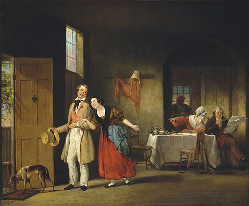 The Bashful Cousin, 1841, Francis William Edmonds