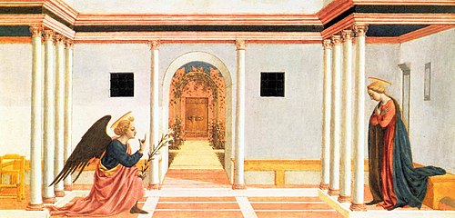 L'Annonciation, 1445, Domenico Veneziano
