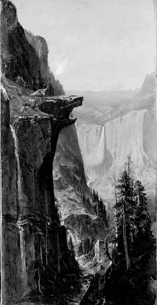 Yosemite Falls, from Glacier Point, 1879, William Keith