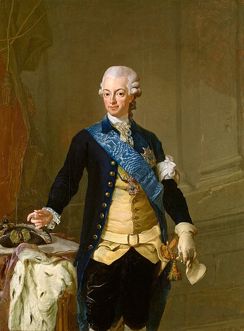 Roi Gustave III de Suède, 1777, Elias Martin