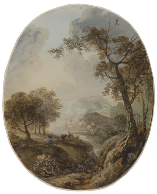 Landskap med herde, , Elias Martin