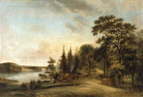 The Waffle-Baker's Shop at Djurgården, , Elias Martin