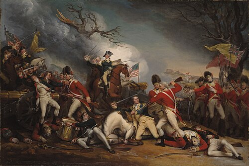 The Death of General Mercer at the Battle of Princeton, January 3, 1777, 1787, John Trumbull