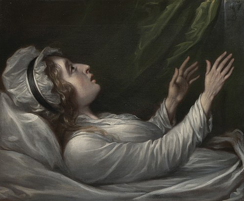 Sarah Trumbull (Sarah Hope Harvey) on Her Deathbed, 1824, John Trumbull