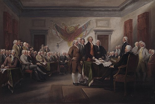 The Declaration of Independence, July 4, 1776, 1786, John Trumbull