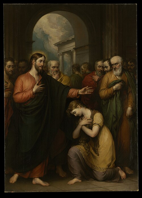 The Woman Taken in Adultery, 1811, John Trumbull