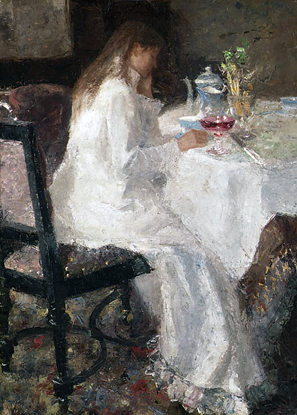 Lady in white, 1886, Jan Toorop