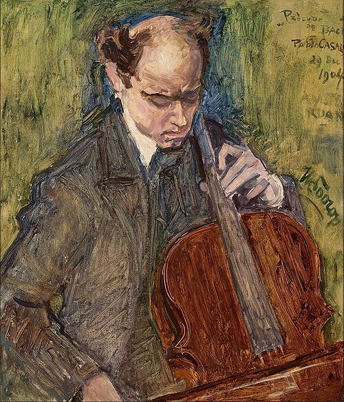 Pablo Casals Playing Cello, 1904, Jan Toorop