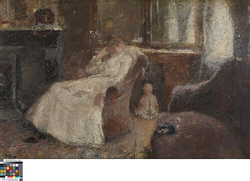 La dame en blanc, 1885, Jan Toorop