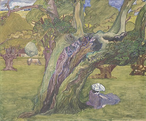 Old Oaks in Surrey, 1890, Jan Toorop