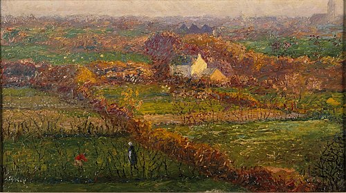 Landschap tussen Noordwijk en Oegstgeest, 1888, Jan Toorop