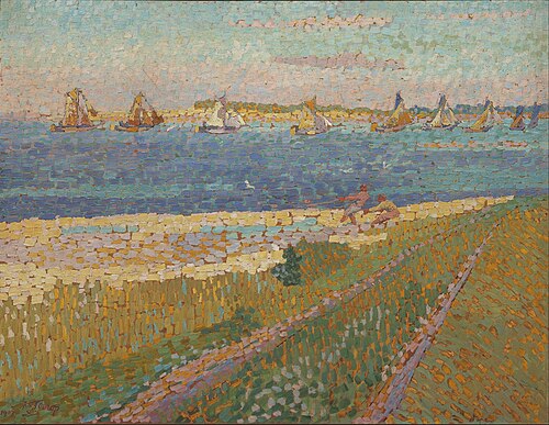 The Schelde near Veere, 1907, Jan Toorop