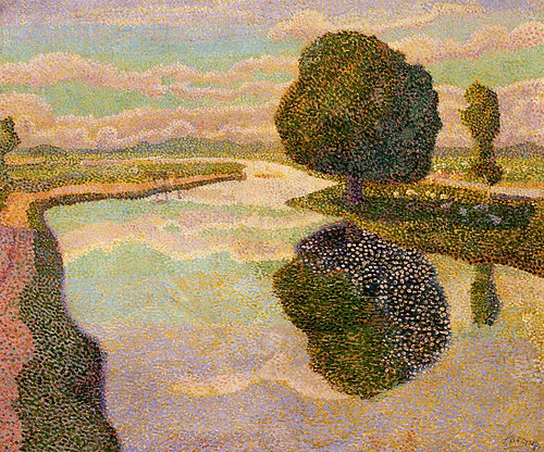 Landschap met vaart (de kastanje boom), 1889, Jan Toorop