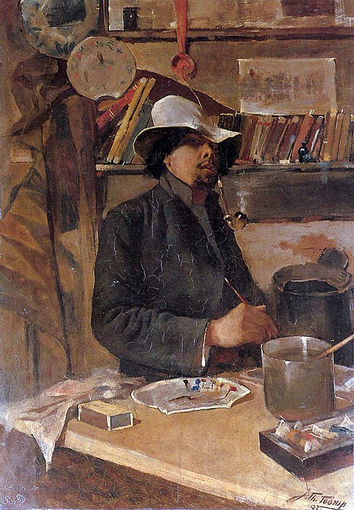 Selfportrait, 1883, Jan Toorop