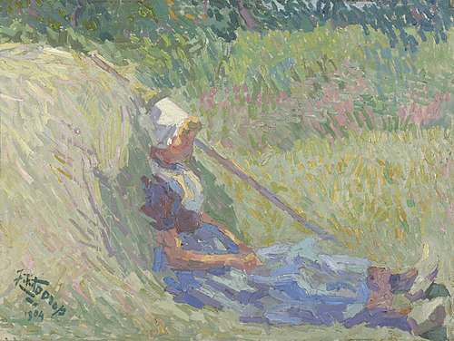 Rustende boerin, 1904, Jan Toorop