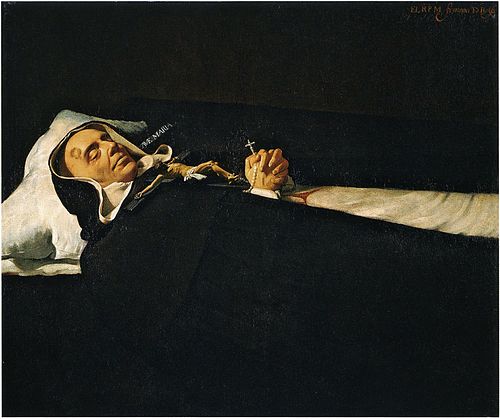 Le Père Simon de Rojas sur son lit de mort, 1624, Vincenzo Carducci