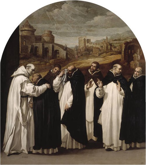 Saint Bruno Bids Farewell to his Companions in Rome, 1626, Vincenzo Carducci
