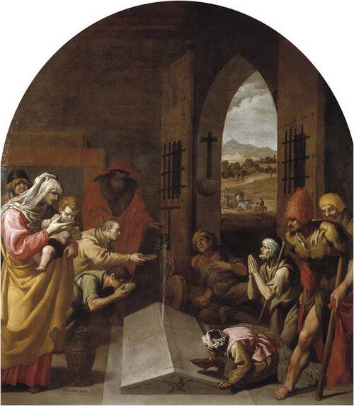 The Miraculous Spring at Saint Bruno’s Tomb, 1626, Vincenzo Carducci