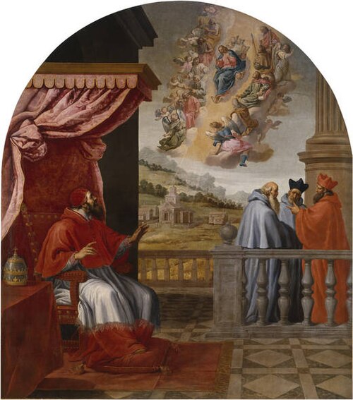 The Vision of Pope Victor III, 1626, Vincenzo Carducci