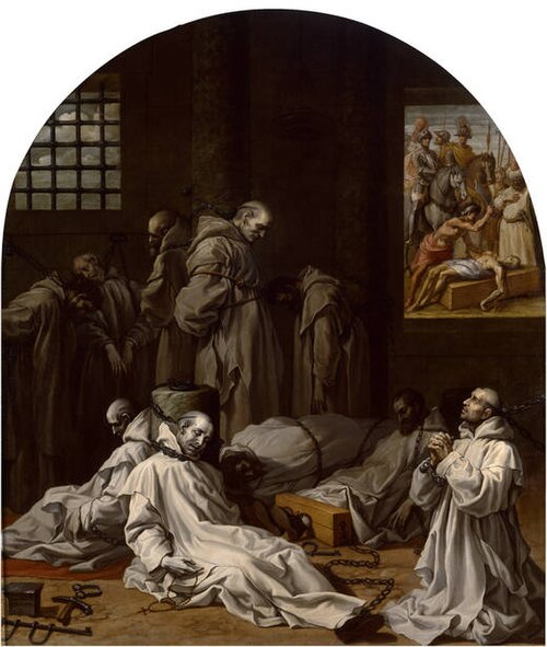 Prison and Death of the Ten Members of the London Charterhouse, 1632, Vincenzo Carducci