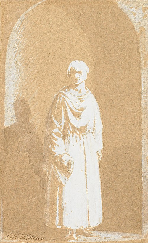 Robed Man in an Archway, 1840, Robert Walter Weir