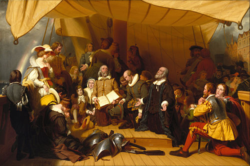 Embarkation of the Pilgrims, 1857, Robert Walter Weir