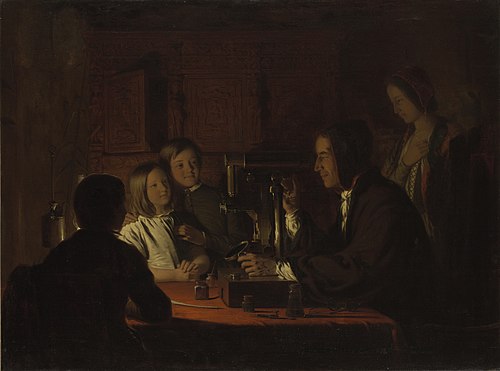 The Microscope, 1849, Robert Walter Weir