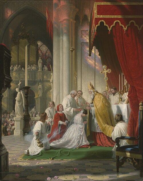 Taking the Veil, 1863, Robert Walter Weir