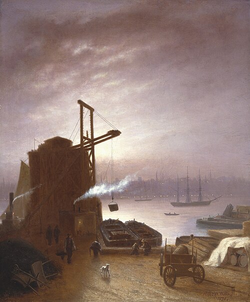 The Hudson River from Hoboken, 1878, Robert Walter Weir