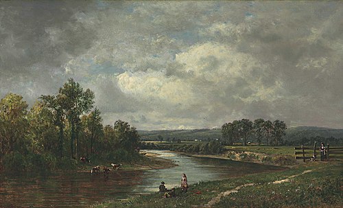 Connecticut River at South Lancaster, New Hampshire, 1875, David Johnson