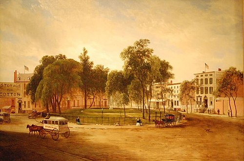 Bowling Green, New York City, 1868, David Johnson